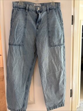 Dkny Light Blue Cropped Ankle Jeans